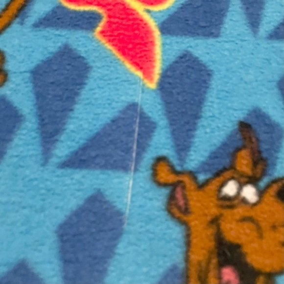 Vintage Scooby Doo Blue Fleece Blanket - Picture 5 of 16